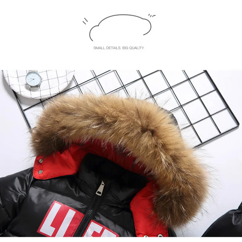 Детский зимний комбинезон на утином пуху с капюшоном до-30 градусов + штаны | Мать и