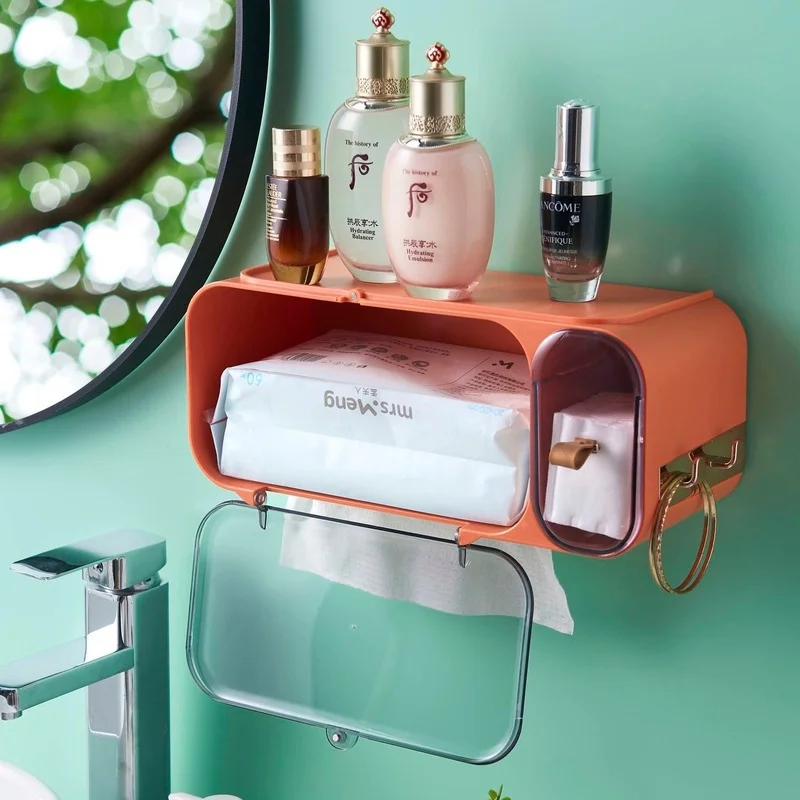 

Коробка для хранения полотенец для лица, коробка для одноразового удаления макияжа в ванной комнате, рулон туалетной бумаги, коробка для са...