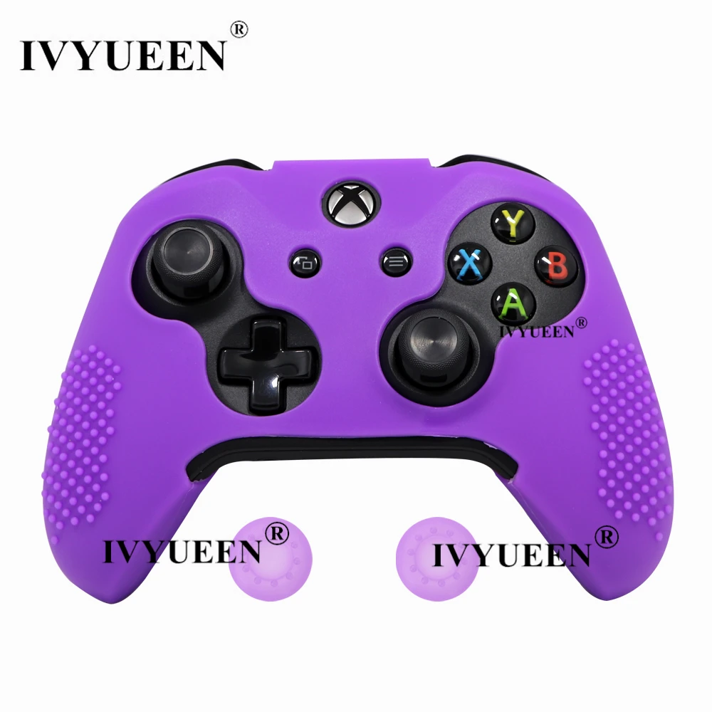 IVYUEEN 14 цветов для microsoft Xbox One X S Тонкий силиконовый чехол для контроллера защитный чехол с палочками для большого пальца