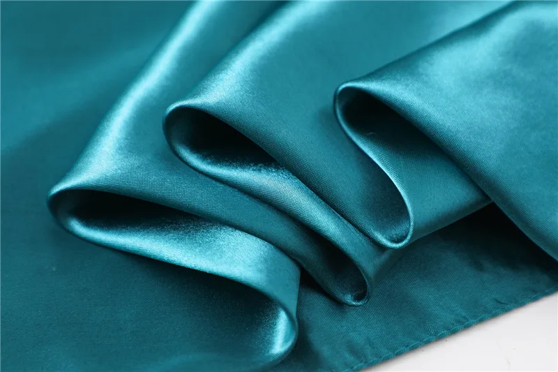 

2021 New Fashion Silk Square Scarf For Women 60cm Satin Neck Hair Tie Band Bag Warp Soft Neckerchief Hijabs Head Female Foulard