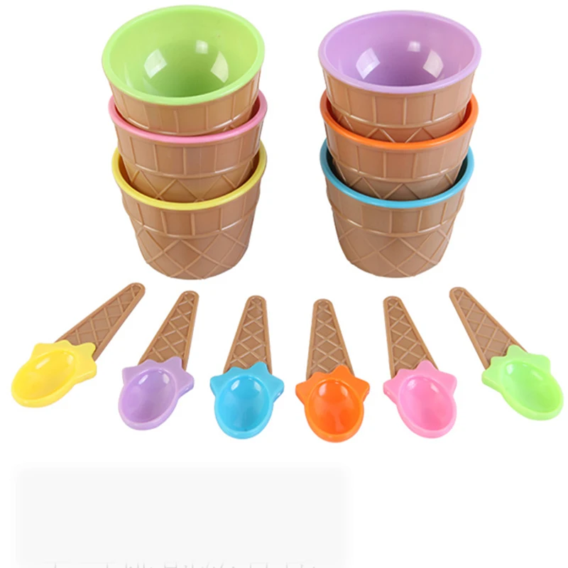 Ложка для мороженого чаша с ложкой замечательный подарок детей миски любовным