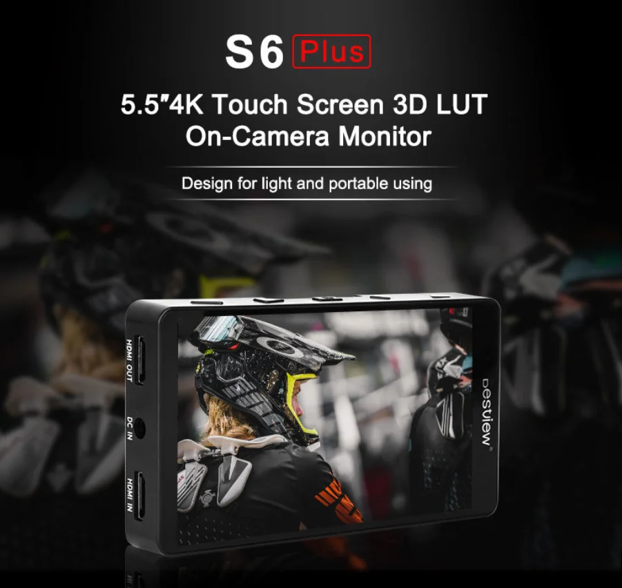 Bestview S6 Plus 4K монитор 5 дюймовый полный сенсорный экран 3D LUT полевой HDMI-совместимая