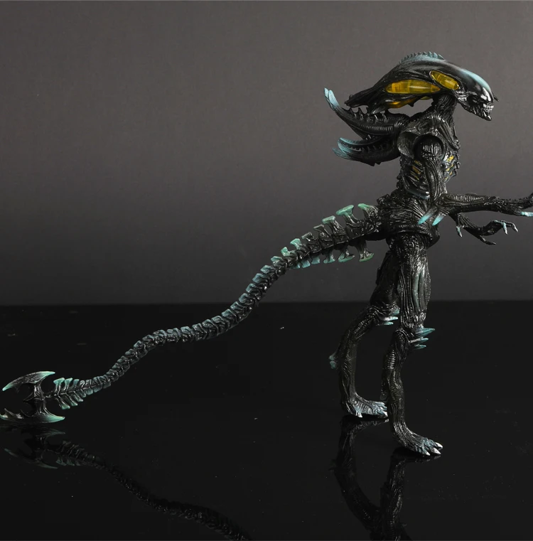 

Aliens Figure Vs Predator Colonial Marines Alien Warrior Statue 9inch PVC Action Figures Toy Model Collectible