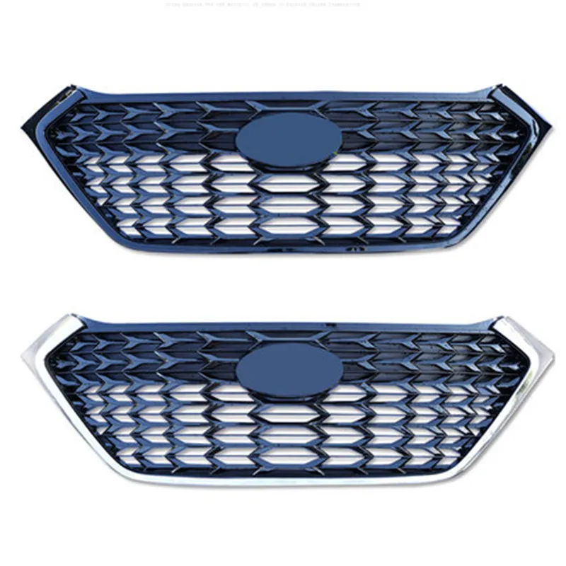 Car Racing Grill FIT For Hyundai Tucson TL 2015-2018 Grille Emblems ABS Radiator Chrome Mesh Decoration Front Bumper Replacement |