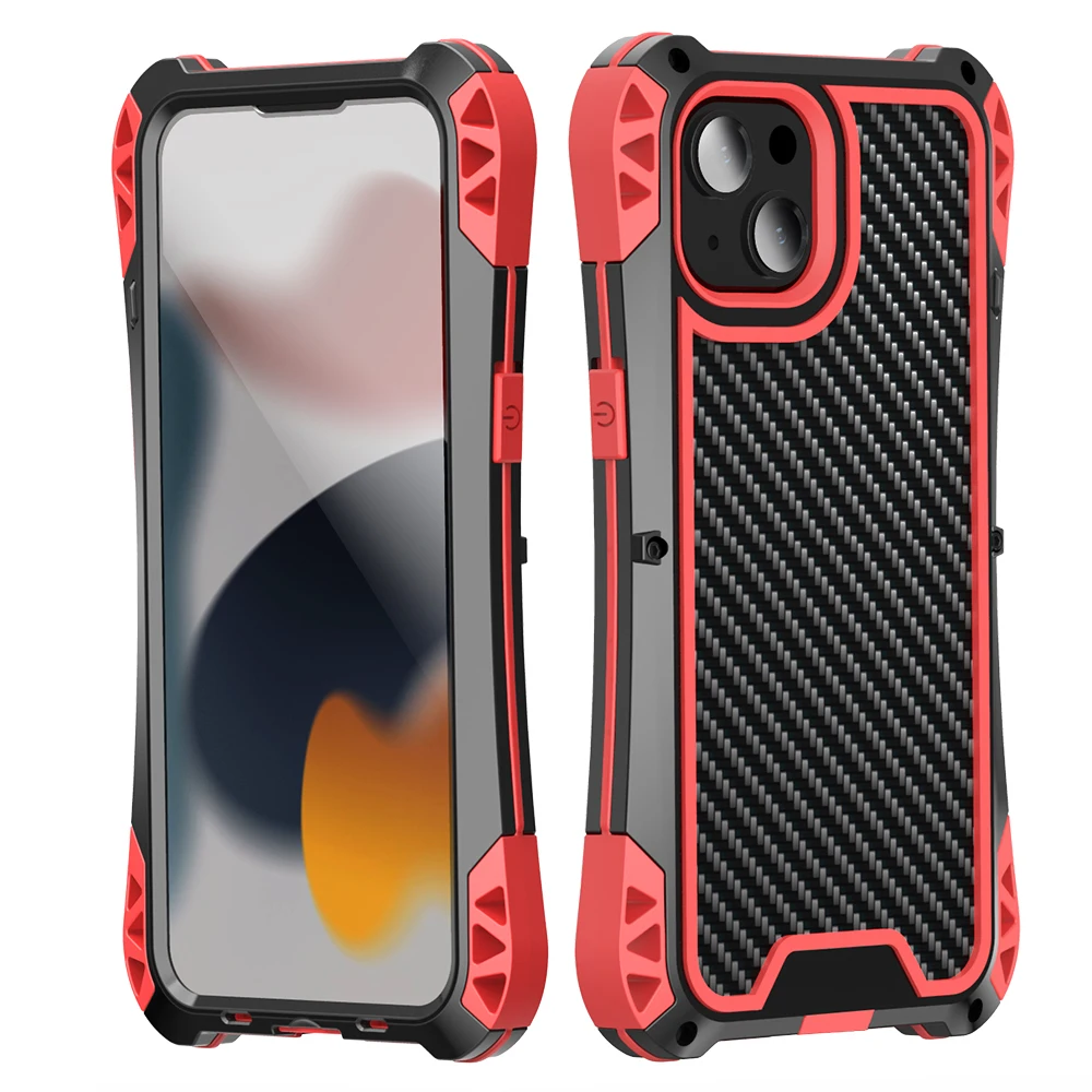 

R-JUST Metal Case for iPhone 13 Pro/13 mini/13 Pro Max Cover Shockproof Life Waterproof Armor Case for iPhone 13 Cover