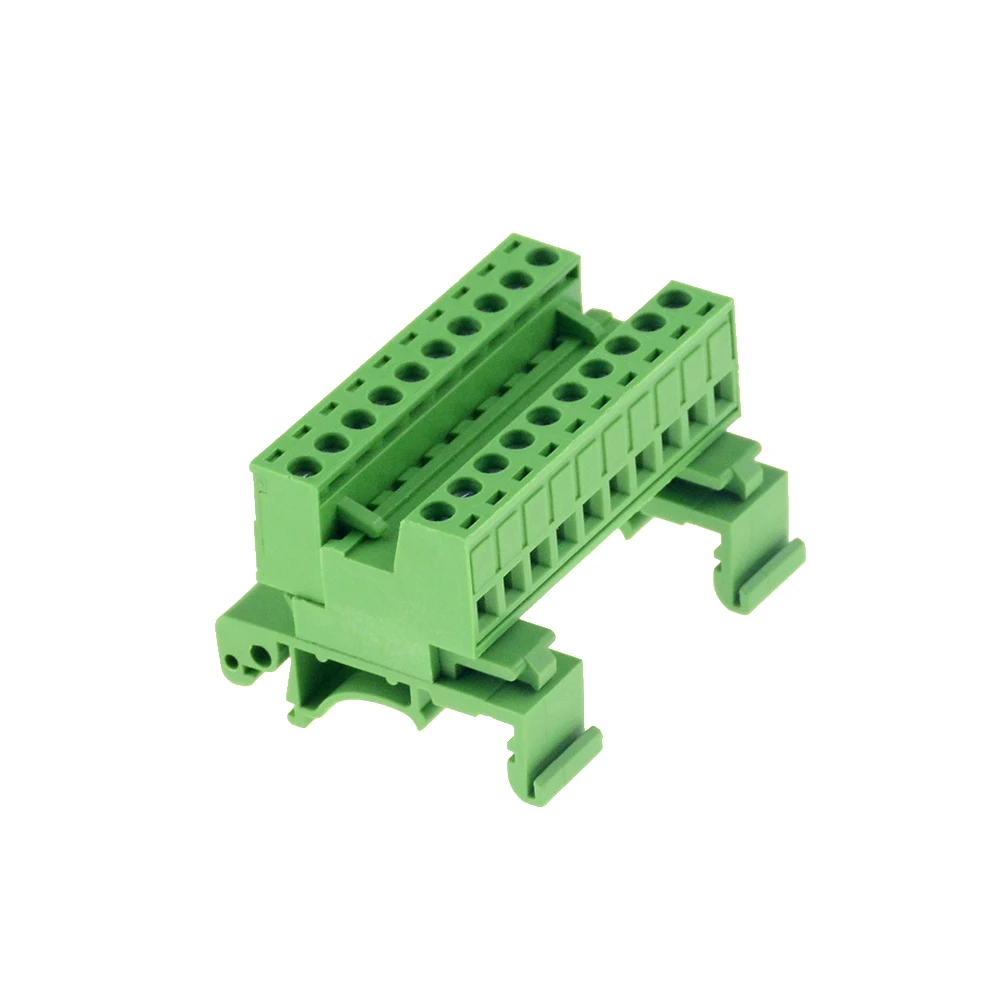 1 комплект 2EDG-UKR-5.08mm Тип рельса безsolderless разъем штыревого соединения ряд стыкового соединения монтажный 35 мм рельсовый клеммный блок Butt 2P 4P 10 - Цвет: 10P