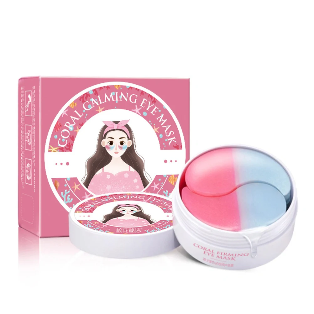 60 штук подушечки для глаз коллагеновая маска леди натуральные Увлажняющие