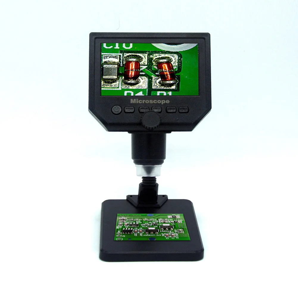 4 3 дюймов HD ЖК дисплей паяльный микроскоп телефон Ремонт лупа + подставка 600X