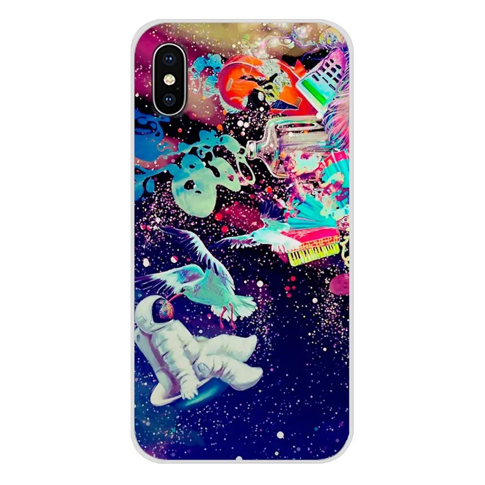 Trippy Art эстетический космонавт мобильный телефон чехлы для Xiaomi Mi4 Mi5 Mi5S Mi6 Mi A1 A2 A3 5X 6X