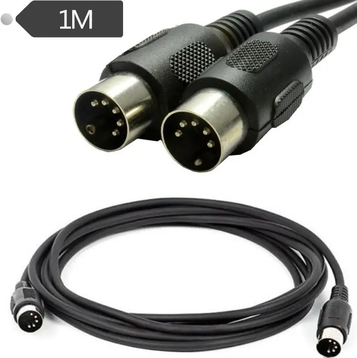 LBSC 3.28Ft MIDI 5 Pin DIN штекер на аудио удлинитель Мужской кабель|Кабели VGA| |