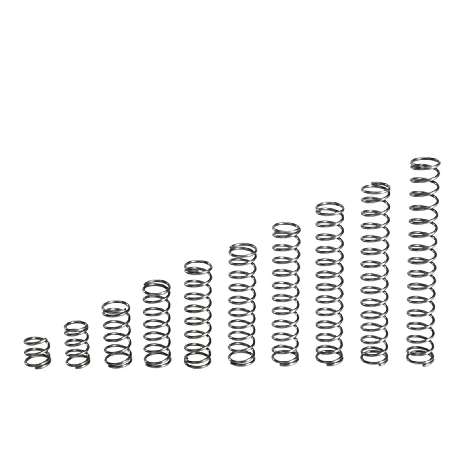 

5PCS Compressed Springs, Wire Diameter 0.7mm, Outer Diameter 13mm, Free Length (60-100)mm, 0.7x13x(60-100)mm Spring Steel