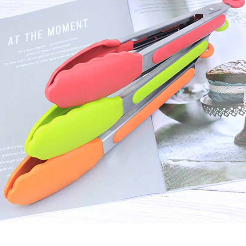 3 шт. Нержавеющая сталь Кухня щипцы для барбекю зажим Еда пицца хлеб десерт