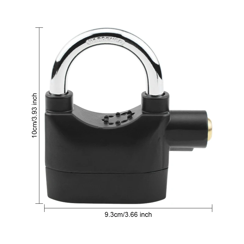 

Motorcycle Anti Theft Alarm Lock Copper Core Zinc Alloy Warehouse Door Bicycle Motorbike Dorm Room Padlock Anti-rust Hardware