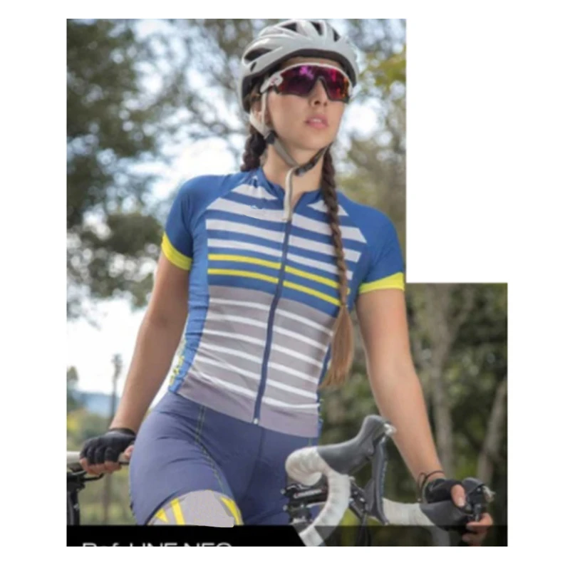 Женский профессиональный костюм для триатлона с коротким рукавом одежда