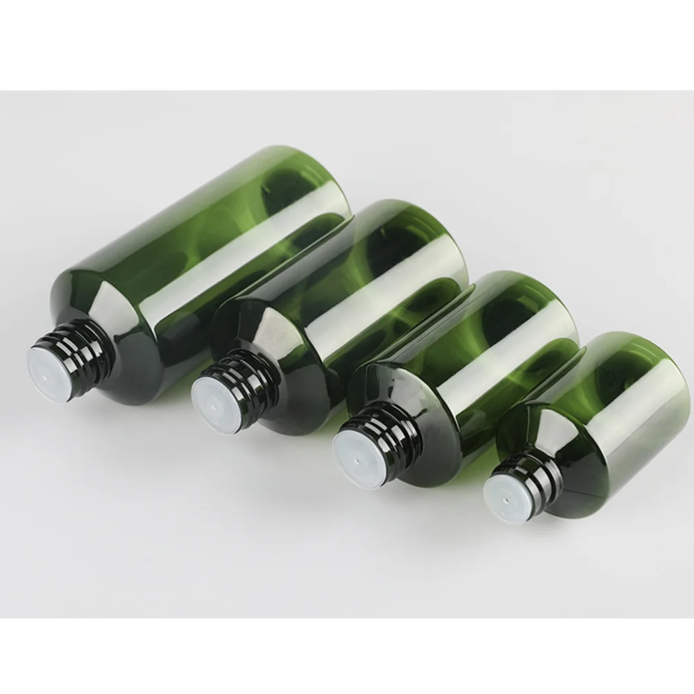 

5pcs Portable Cosmetic Bottle Subpackaging Bottle Dispenser Lotion Container Refillable Bottle (50Ml Dark Green + Black)