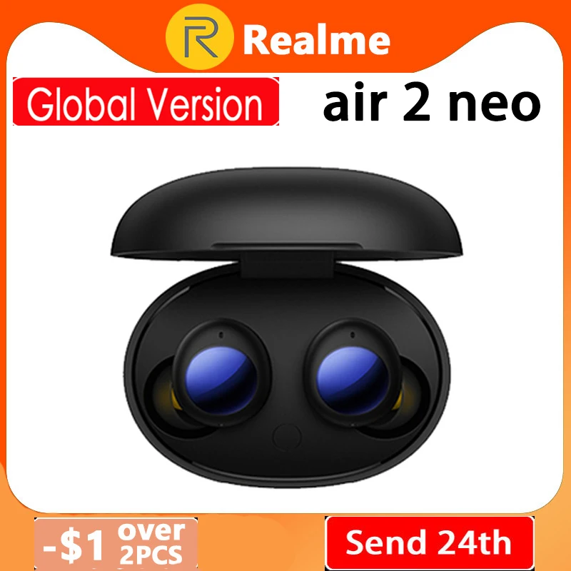 

Беспроводные Bluetooth-наушники глобальная версия Realme Buds Air 2 Neo, TWS, активное шумоподавление, всего 28 часов воспроизведения