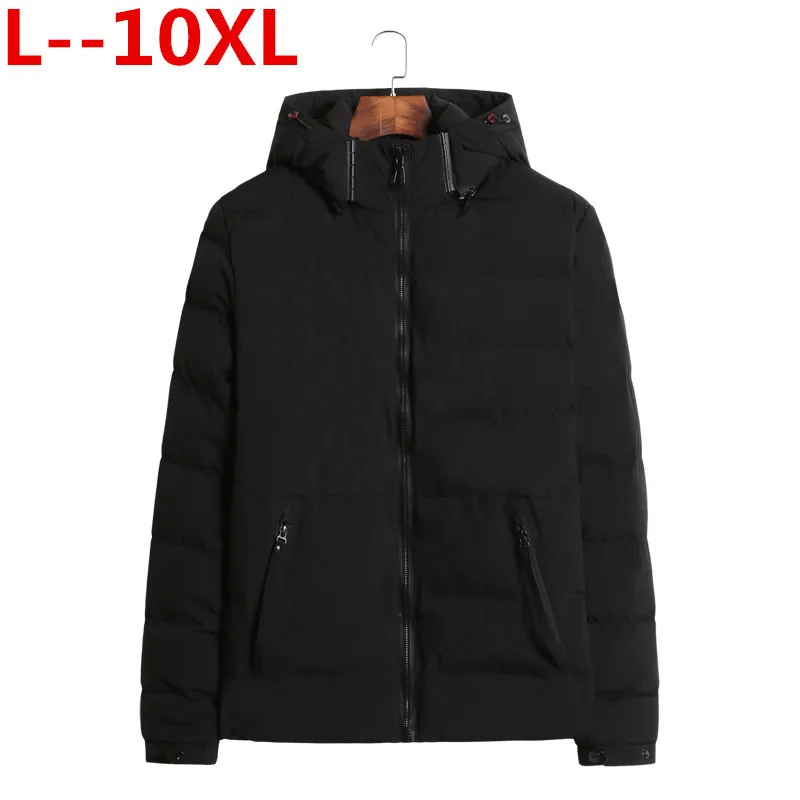 Большие размеры 10XL 8XL 6XL новинка зимние мужские парки теплый пуховик Повседневная
