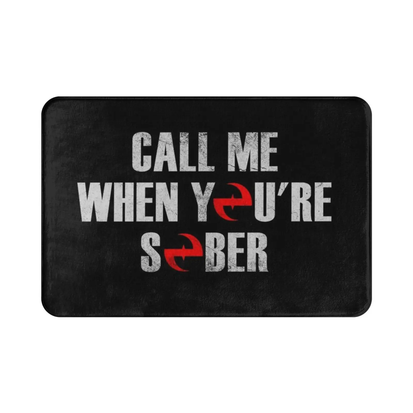 Коврик с надписью Call Me когда вы трезвы коврик подушка мягкое обезболивание