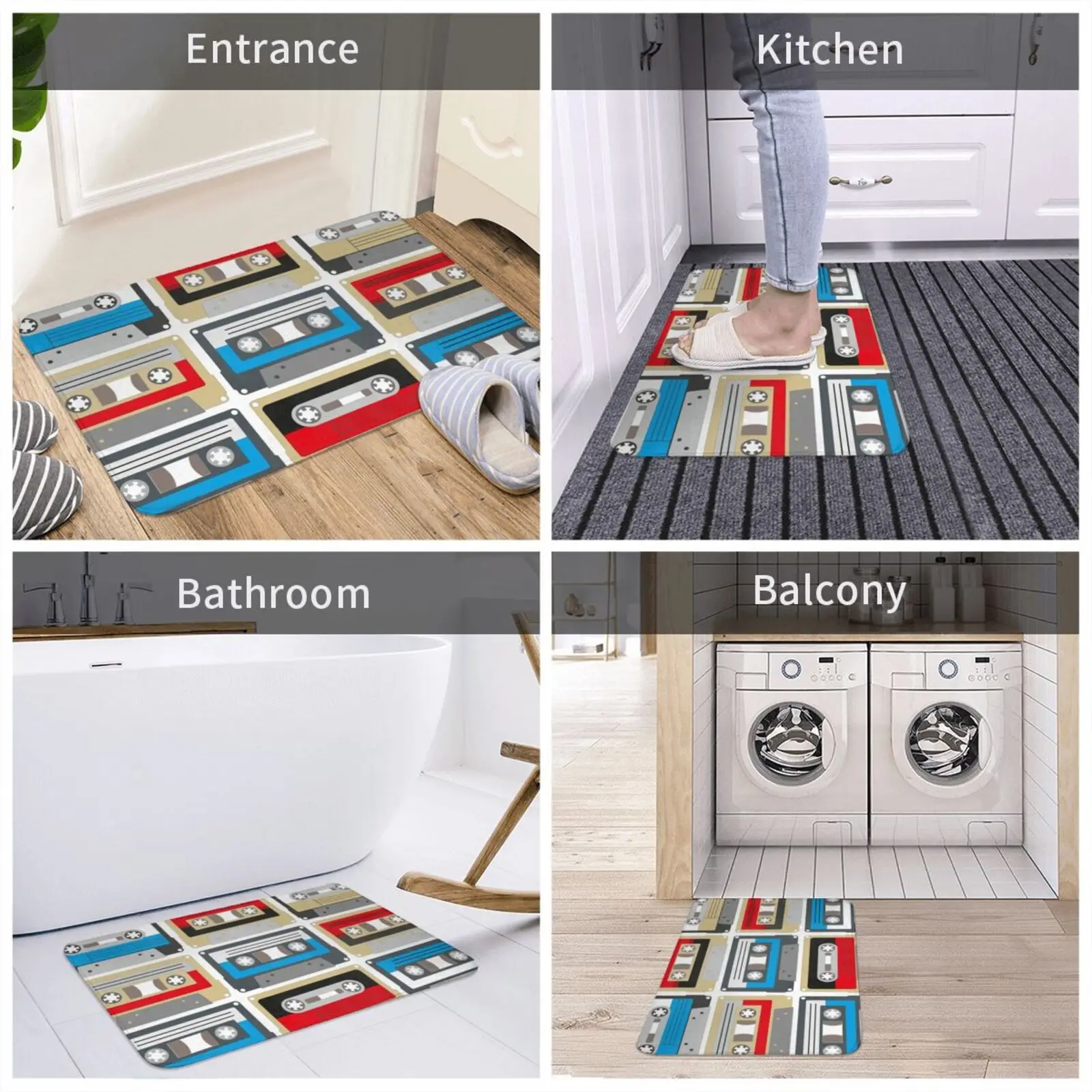 Кассетная лента с узором коврик для входной двери ванной Тэйлор качественные