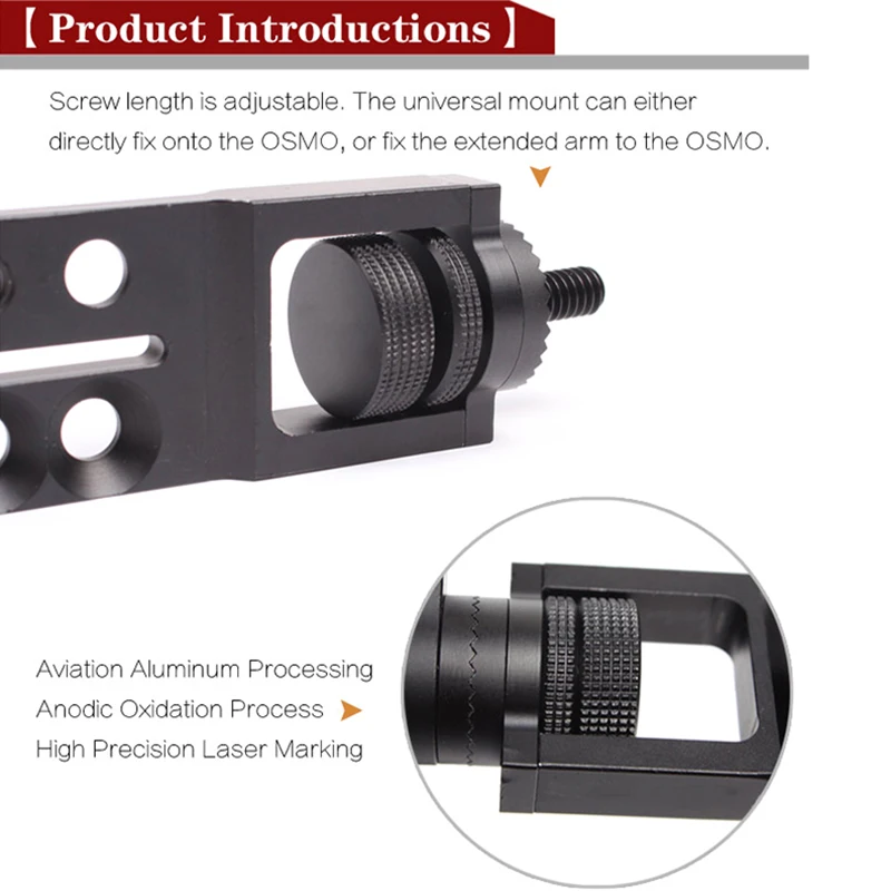 Для Osmo мобильных аксессуаров прямой удлинитель + держатель для ручных