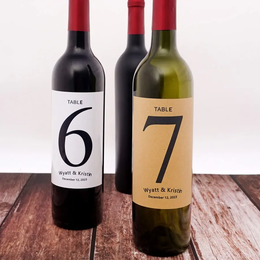 

9x12,7 см винные обертки, персонализированные именные этикетки для винных бутылок, наклейки «сделай сам», свадебное украшение, товары для вечерние на заказ