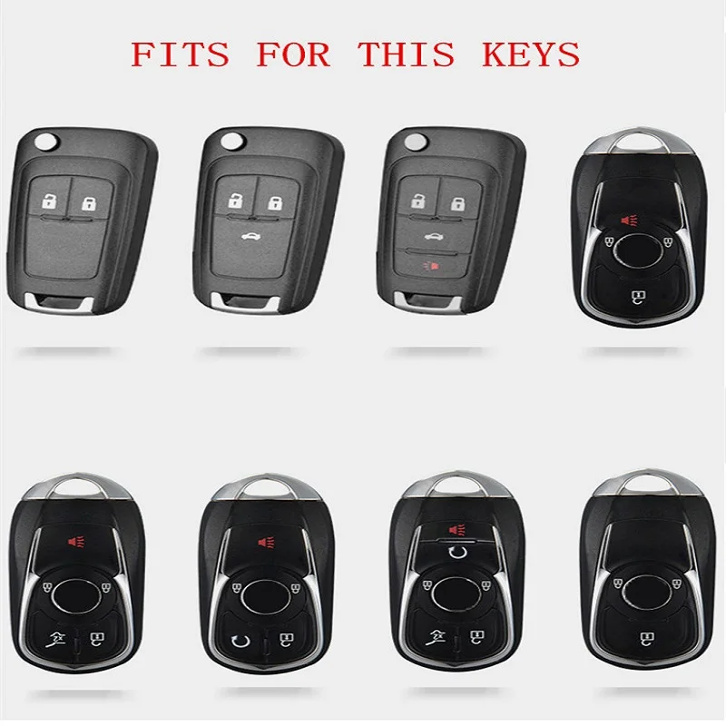 

For OPEL Astra Buick ENCORE ENVISION NEW LACROSSE Rings Protect Shell Car Styling Zinc alloy + silicone car key case Full cover