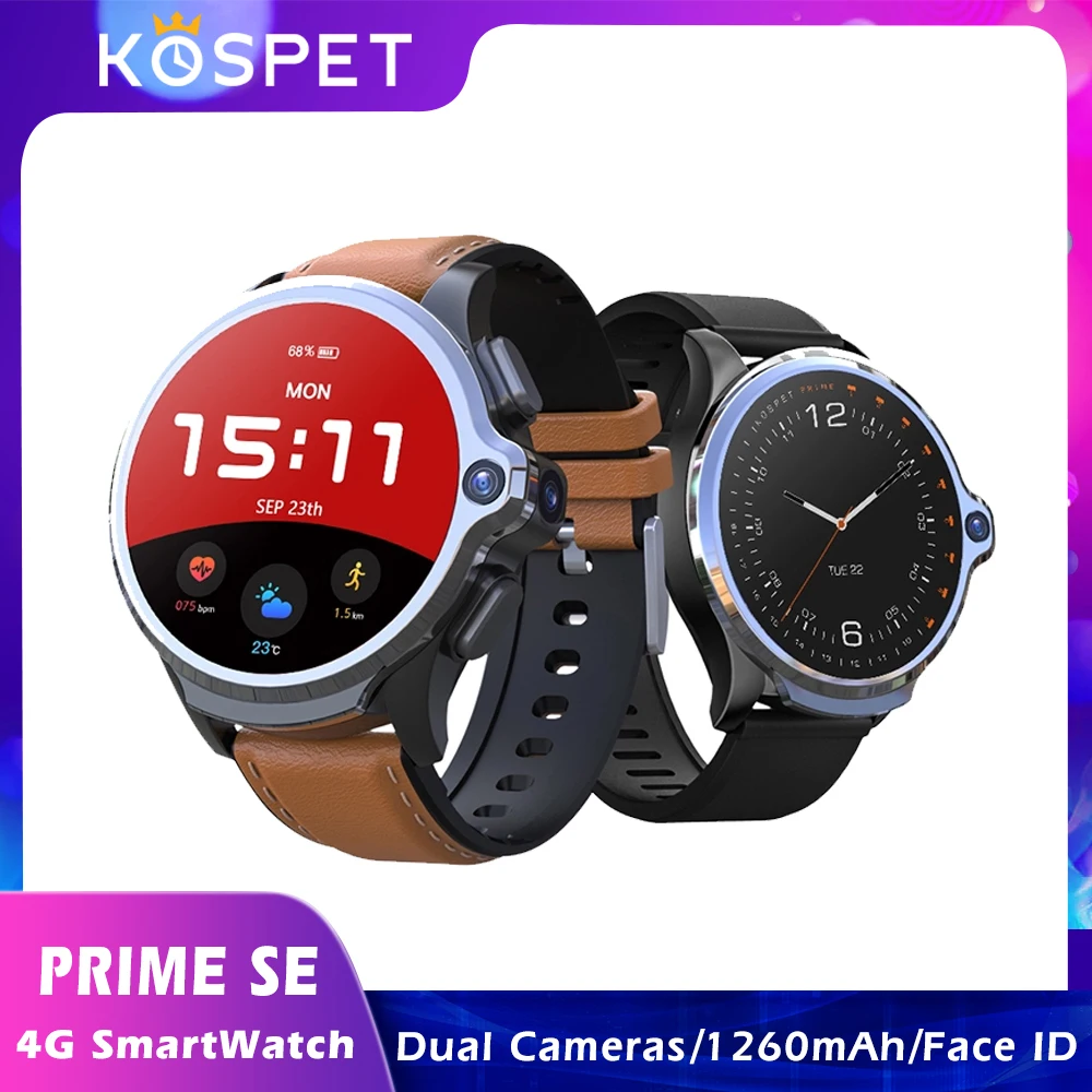 Смарт часы KOSPET Prime SE 4G 1260 дюйма мАч 1 + 16 Гб|Смарт-часы| |