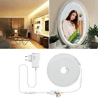 DC12V косметическое зеркало светильник неоновый Светодиодные ленты затемняемая сенсорная вклвыкл Сенсор переключатель туалетным столиком зеркальная лампа Украшения в спальню