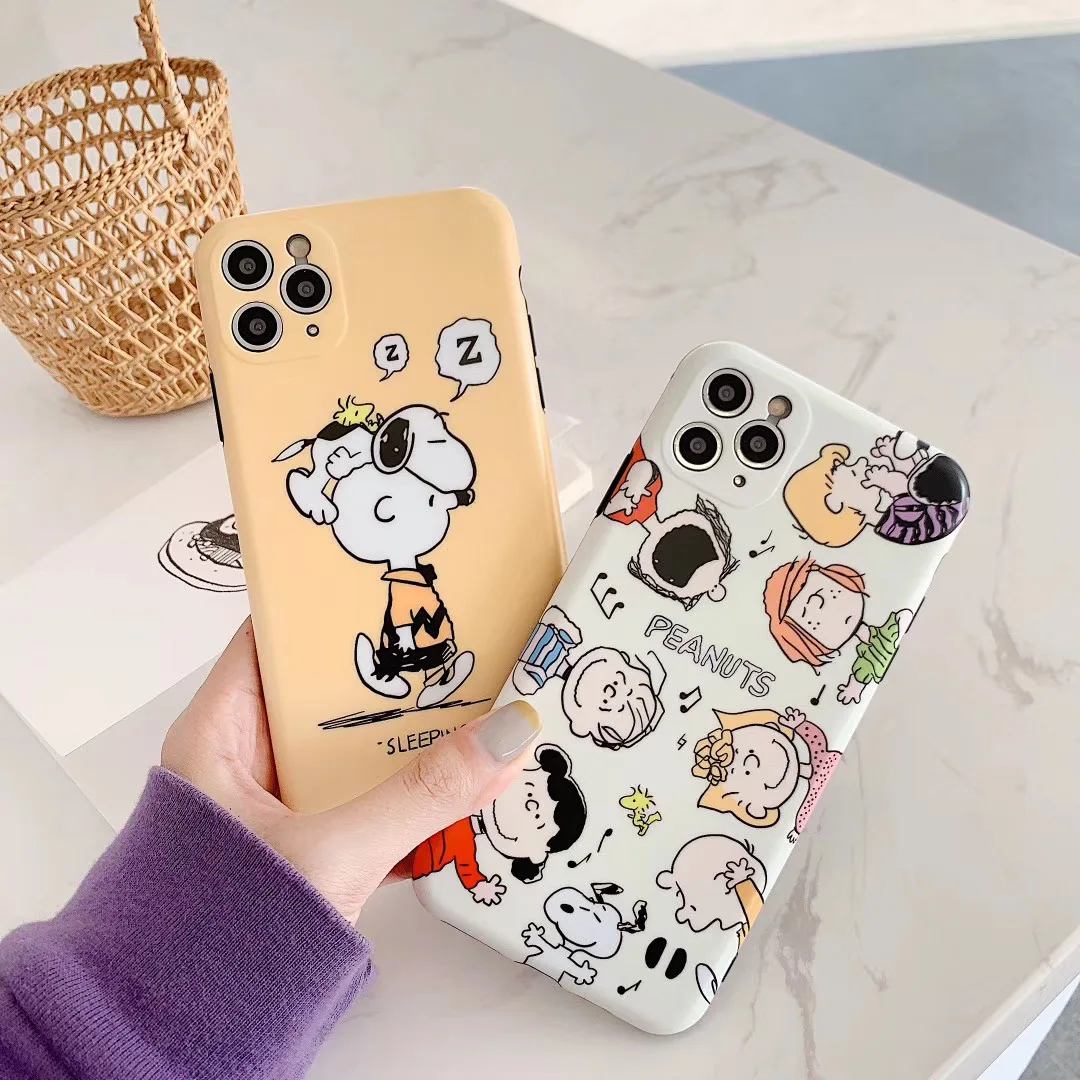 Забавный Милый мультяшный арахис Charlie Коричневый чехол для телефона iPhone 11 Pro X XS MAX