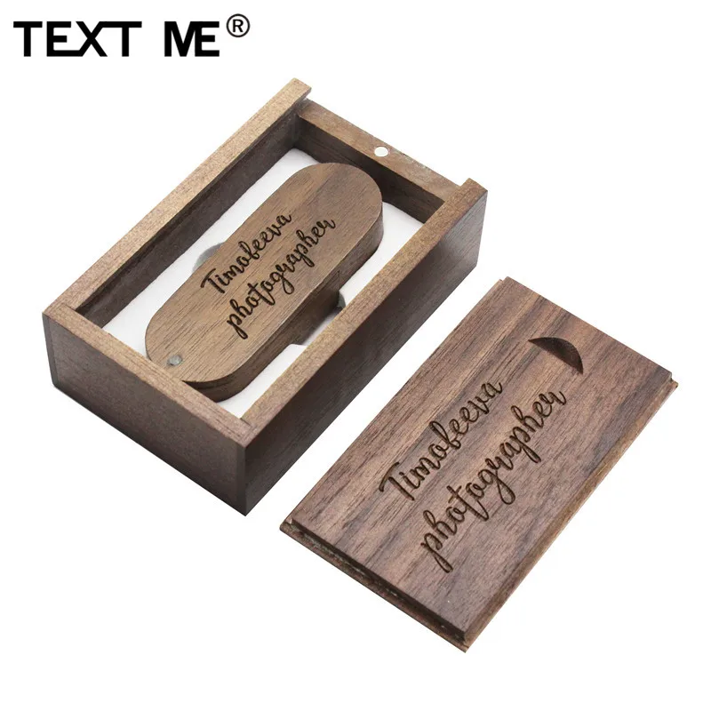 TEXT ME 5 цветов деревянный+ коробка логотип Фотография Печать usb флэш-накопитель 4 ГБ 8 ГБ 16 ГБ 32 ГБ 64 ГБ usb 2,0 подарок U диск