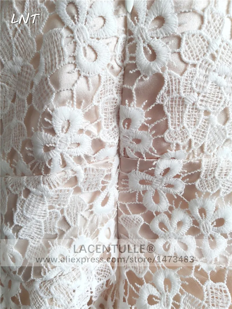 Кружевное Вечернее Платье До Колена без рукавов короткое праздничное платье для