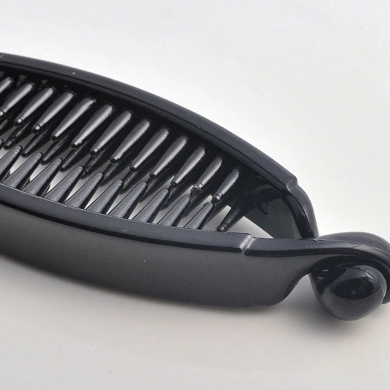 1 PC New Hair Claws Clip Fish Shape Banana Barrettes Black Hairpins Hair Accessories For Women Hair Clip Clamp Hair Accessories