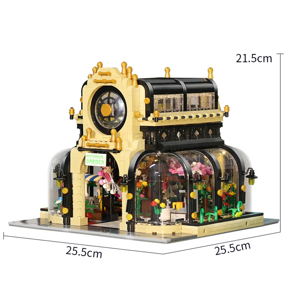 

2147PCS MOC Street View Botanical Garden Model Building Blocks Creator Architecture DIY Bricks Educational Toys For Children