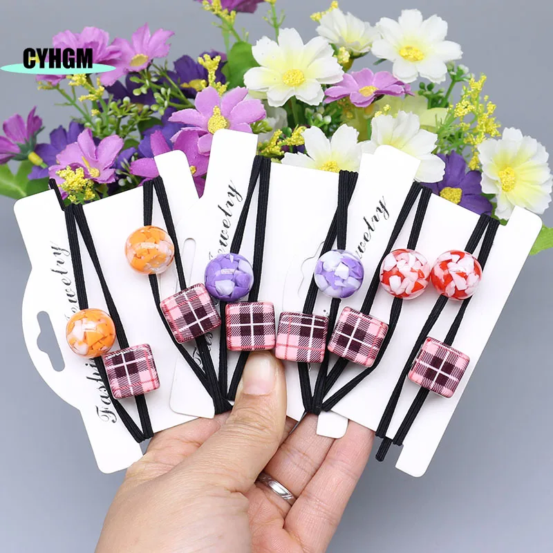 

New Fashion korean amber Hair rope Accessories for Women hair ties Elastic bands for hair Girls Hair Band A01-5