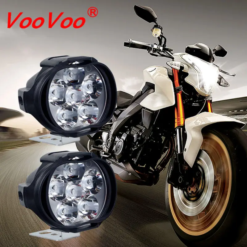 VooVoo 1 пара мотоциклетсветильник фар 6500k белый яркий 6 светодиосветодиодный