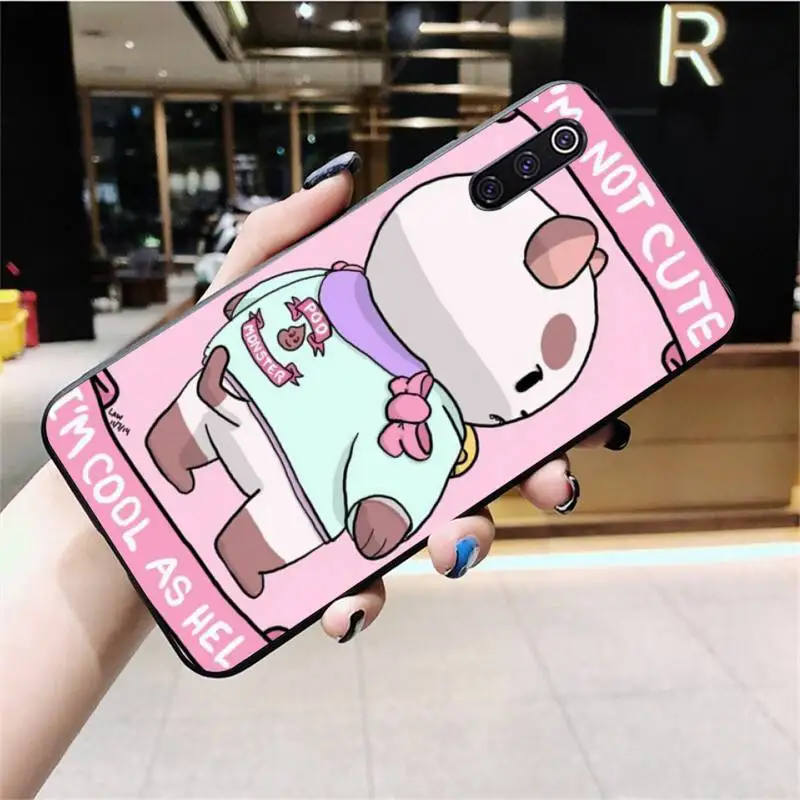 HPCHCJHM Пчела и Puppycat черный ТПУ мягкий резиновый чехол для телефона Xiaomi Mi10 10Pro 10 lite Mi9