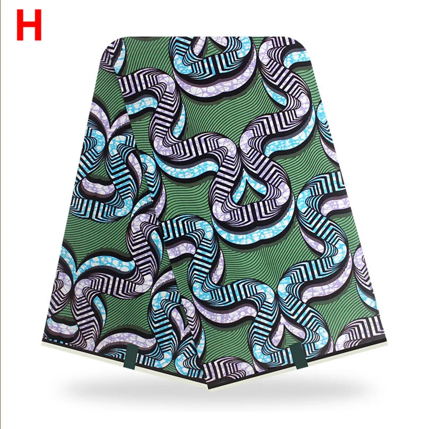 

2021 Nigerian print wax high quality African fabric wax print for sewing dress 6yard/lot
