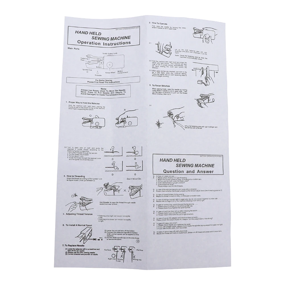 Портативная Бытовая мини-швейная машина Беспроводная электрическая швейная для