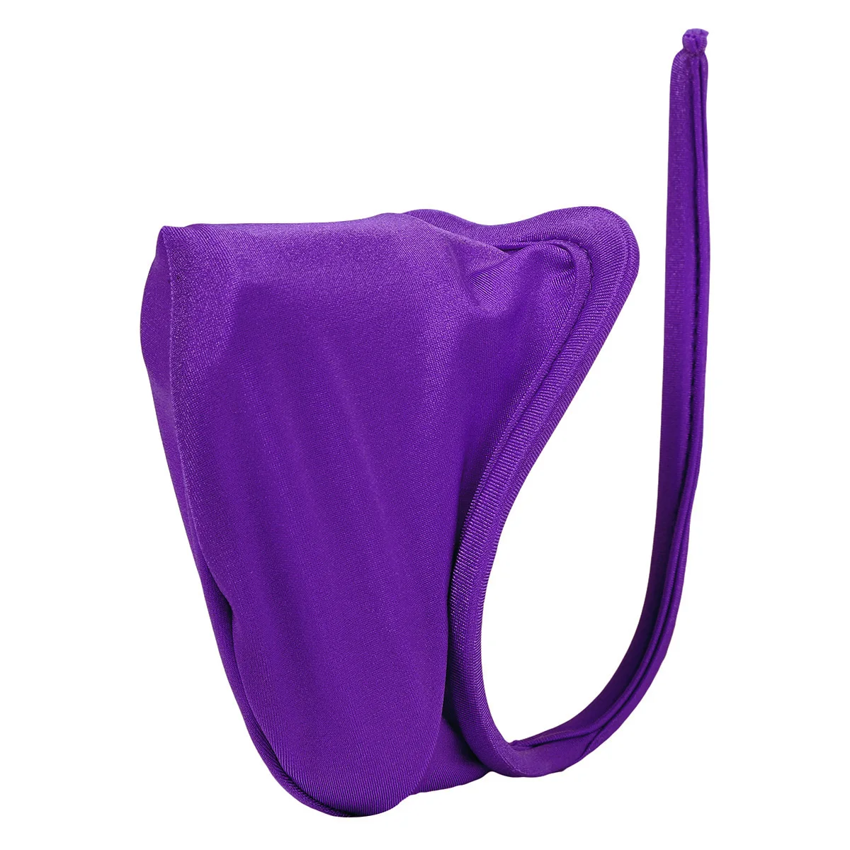 Purple Мужское нижнее белье с веселыми рисунками, купальный костюм, нижнее белье, C-string, бикини, трусы, трусы с мешочком для пениса, мужской сетчатый бандаж, мужские трусики-стринги - Цвет: Purple