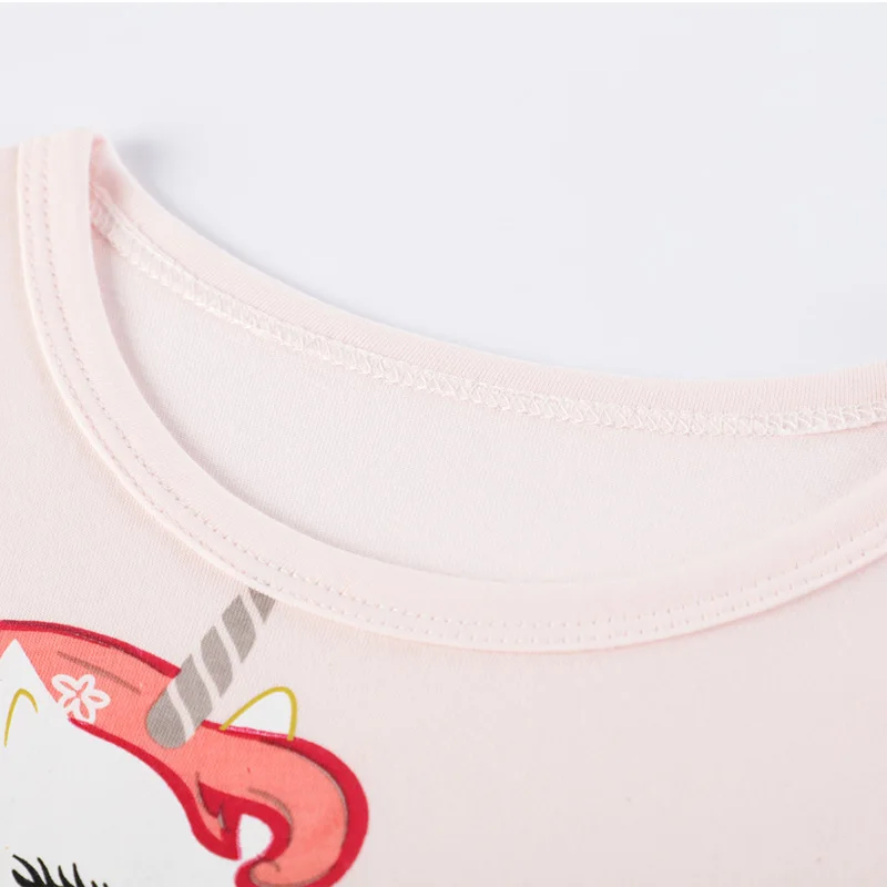 Детское хлопковое платье с длинным рукавом единорогом | Детская одежда и обувь