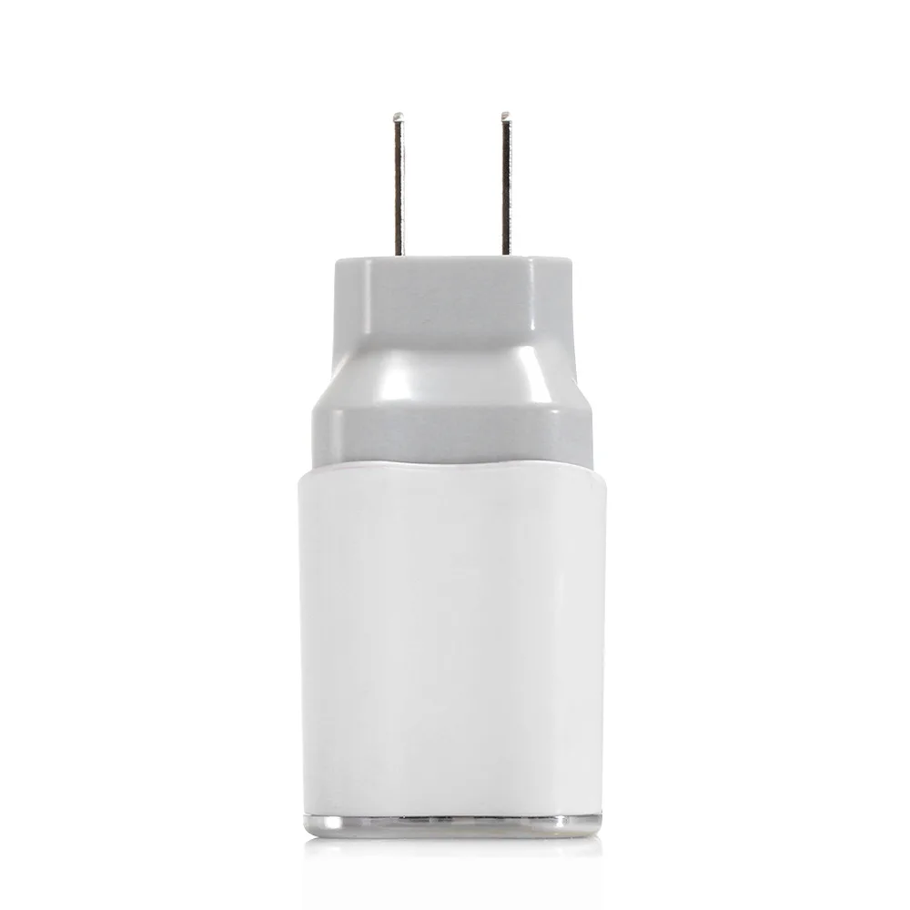 Белый LED Quick Charge Dual USB 5V/2A мобильный телефон настенный домашний дорожный адаптер