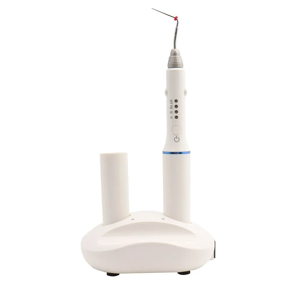 Dental Gutta Percha Obturation System Endo Heated Pen Cordless Wireless with 4 Tips And 2 Batteries 110V/220V White