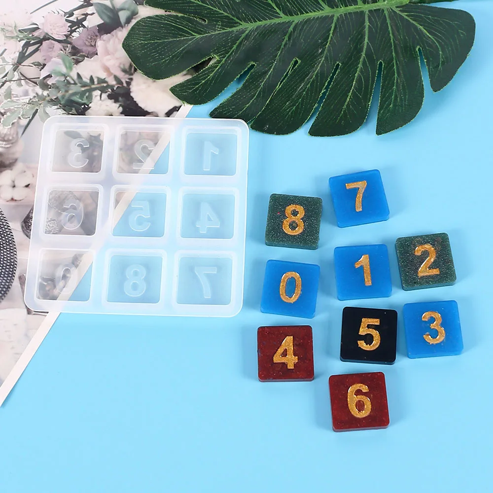 

1pcs Digital Combination Silicone Mold Crystal Epoxy Resin Casting Molds DIY Jewelry Accessories Crafts Making