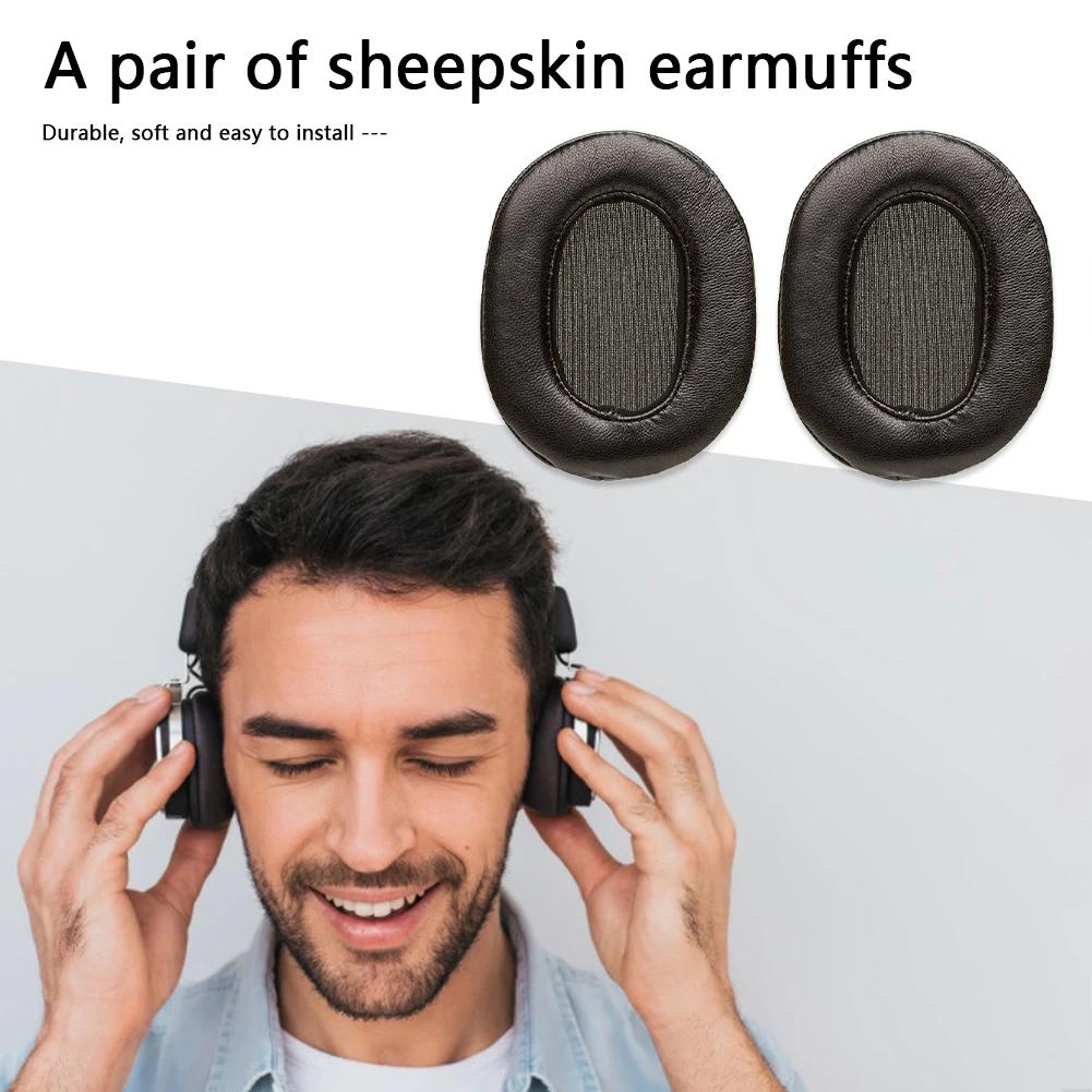 

Подушки для наушников из овечьей кожи, 1 пара