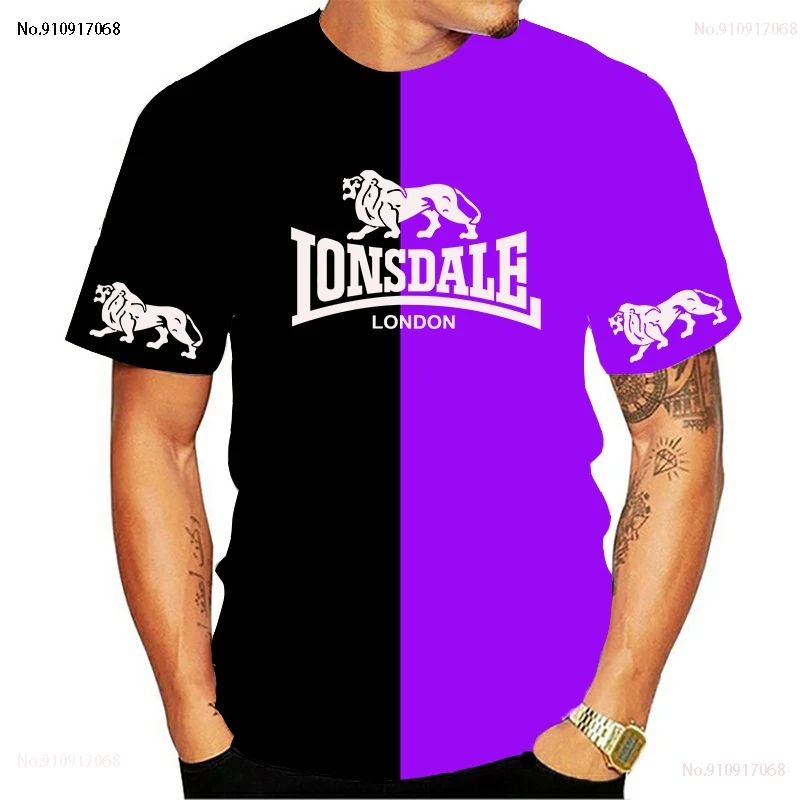 

2021 New T-Shirt Tops Summer 100% Polyester Funny T-Shirt Short Sleeve T-Shirt Men's Fashion Brand Lonsdale Prints Women's and M