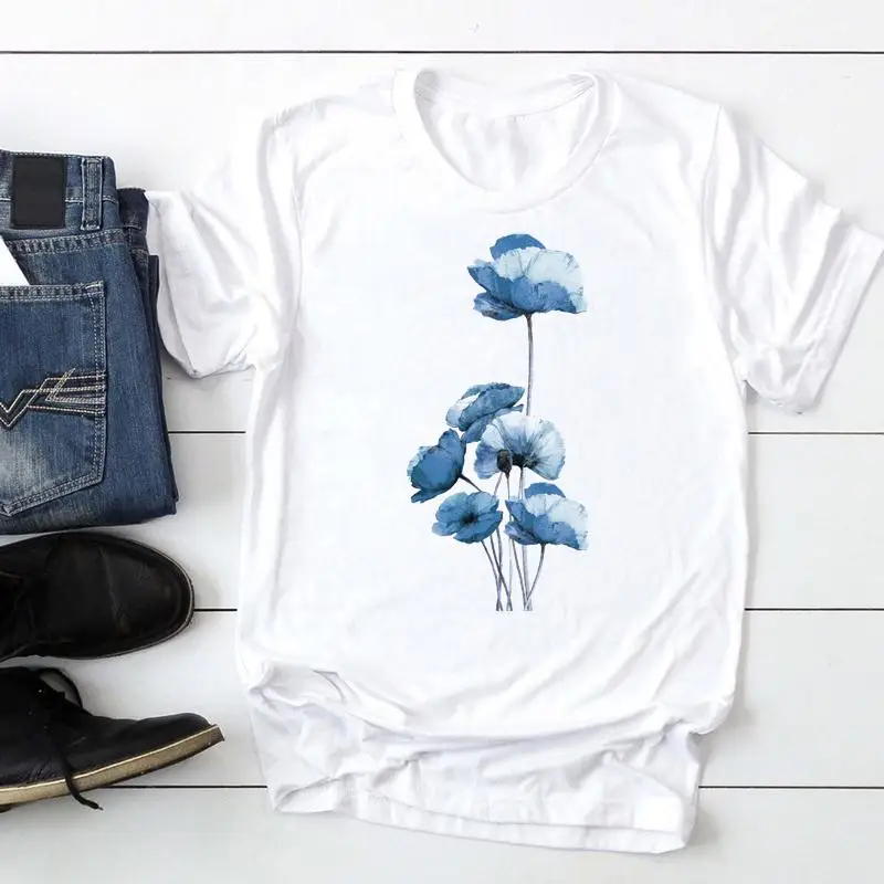 

Women Short Sleeve Ladies Mujer Camisetas Fashion Cartoon Summer Lady Print Tee Graphic T Top Female Tshirts Clothes T-Shirt