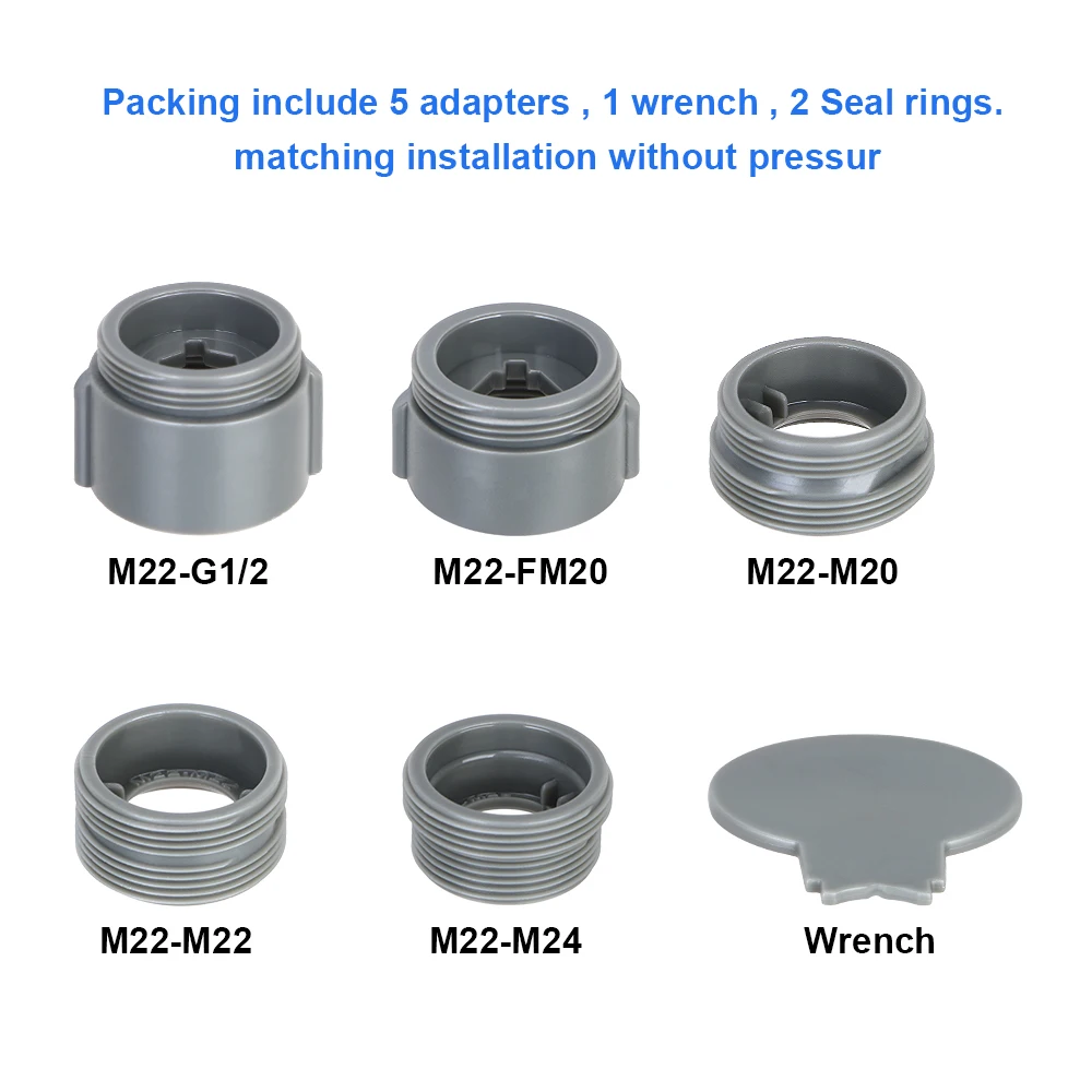 

NICEYARD Water Saving Filter Splash-proof 360-degree Kitchen Faucet Aerator Water Tap Nozzle Bubbler Water Purification 2-flow