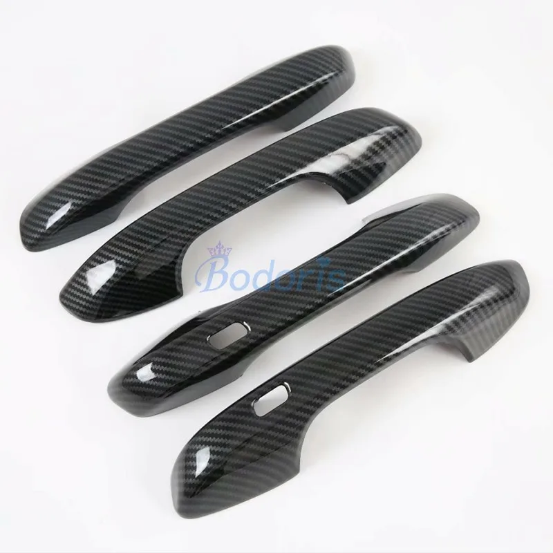 

For Kia Sorento MQ4 2021 Carbon Fiber Color Door Handle Cover Grab Holder Protective Moulding Trim Panel Car Styling Accessories