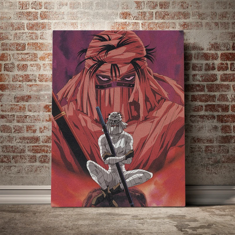 Makoto Shishio Rurouni Kenshin Аниме Холст постер картина настенный художественный декор для