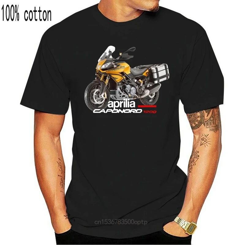 

New T-Shirt Men 2021 2021 Print Men T-Shirt Summer 2021 Italy Classic Motorcycle Motorrad Caponord 1200 Men'S T-Shirt Nerd T-Shi